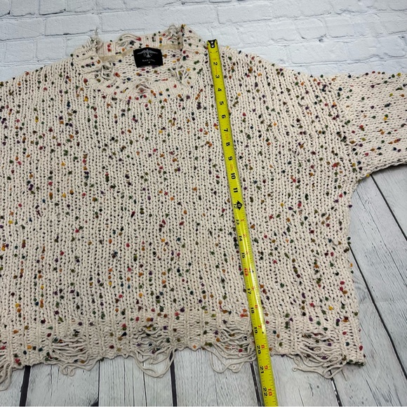 Bird & Vine Black Label Confetti Knit Sweater Pullover - Picture 7 of 9